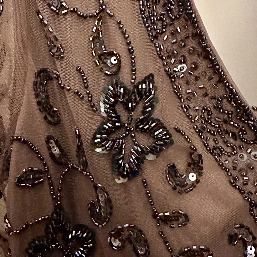 ***BRAND NEW*** Downton Abbey style hand beaded dress, Size: 16, NEVER WORN!! - Picture 6 of 9